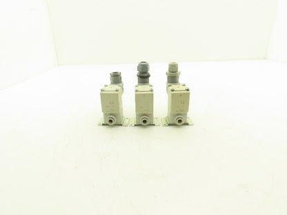 SMC VX220HG Direct Operated 2 Port Solenoid Valve 1MPa 4mm Orifice Lot of 3
