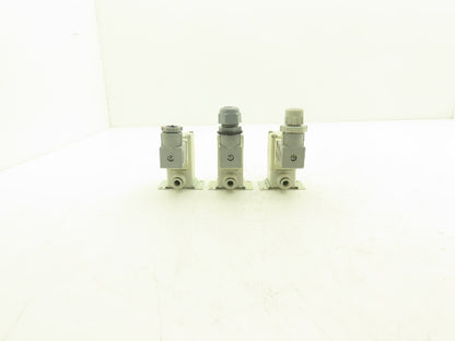 SMC VX220HG Direct Operated 2 Port Solenoid Valve 1MPa 4mm Orifice Lot of 3