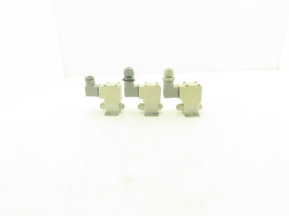 SMC VX220HG Direct Operated 2 Port Solenoid Valve 1MPa 4mm Orifice Lot of 3