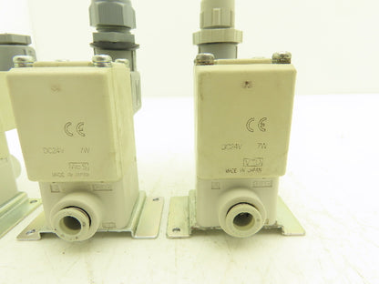 SMC VX220HG Direct Operated 2 Port Solenoid Valve 1MPa 4mm Orifice Lot of 3