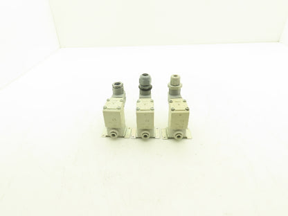 SMC VX220HG Direct Operated 2 Port Solenoid Valve 1MPa 4mm Orifice Lot of 3