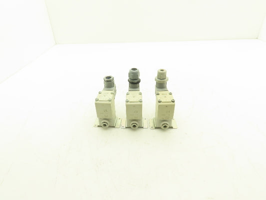 SMC VX220HG Direct Operated 2 Port Solenoid Valve 1MPa 4mm Orifice Lot of 3