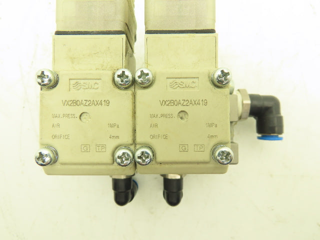 SMC Direct Operated 2 Port Solenoid Two Valve Manifold Assembly 1MPa 4mm Orifice