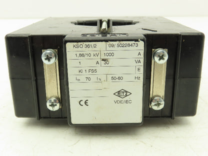 Ritz KSO 361/2 Current Transformer 1.86/10kV 1000A 1A Kl 1FS5
