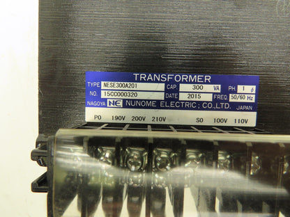 Nnome NESE300A201 Control Transformer 1Ph 300VA HV 210 LV 110V