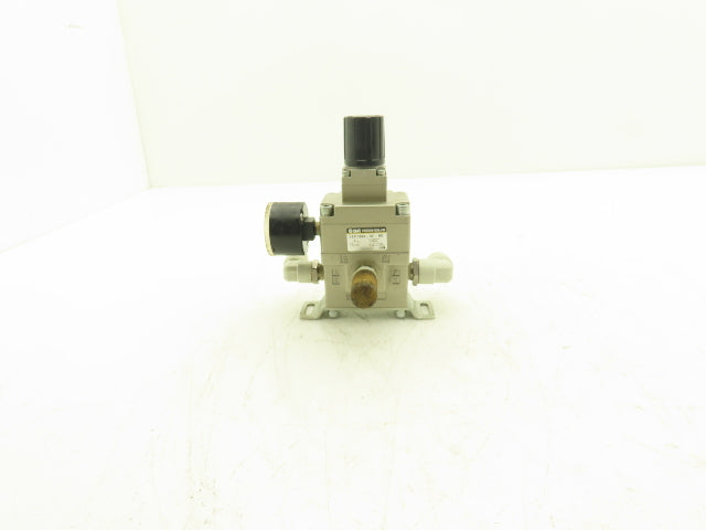 SMC VEX1333-02-BG Pneumatic Air Power Valve Precision Regulator 145psi w/Gauge