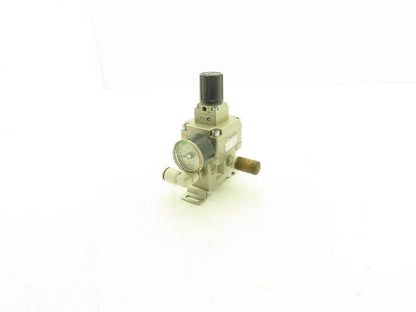 SMC VEX1333-02-BG Pneumatic Air Power Valve Precision Regulator 145psi w/Gauge