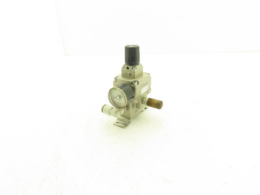 SMC VEX1333-02-BG Pneumatic Air Power Valve Precision Regulator 145psi w/Gauge