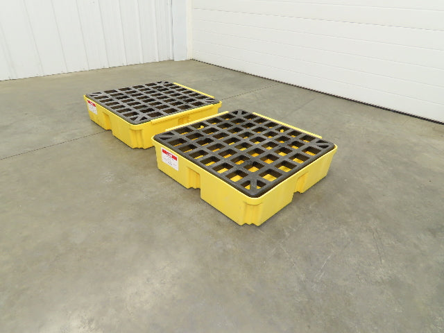 Uline H-2762 Spill Containment Drum Platform 27x27" 2000lbs 15 Gal Lot of 2
