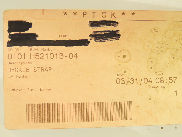 H521013-04 Deckle Strap 2-1/2" Wide