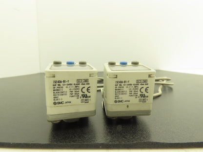 SMC ISE40A-W1-Y Digital Pressure Switch 12-24vdc 0-145psi Lot of 2