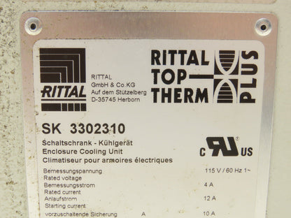 Rittal SK 3302310 Enclosure Cooling Unit 115VAC 4A 1296 BTU Wall Mounted*READ
