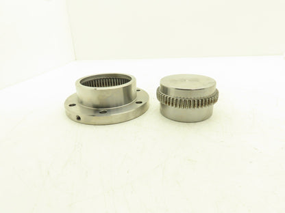 Ameridrives F-202 Gear Coupling 4" Hub & Sleeve Assy 7" Flange RSB Stock Bore