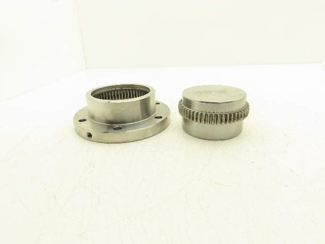 Ameridrives F-202 Gear Coupling 4" Hub & Sleeve Assy 7" Flange RSB Stock Bore