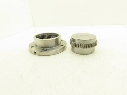 Ameridrives F-202 Gear Coupling 4" Hub & Sleeve Assy 7" Flange RSB Stock Bore