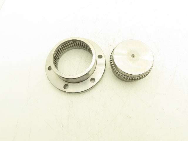 Ameridrives F-202 Gear Coupling 4" Hub & Sleeve Assy 7" Flange RSB Stock Bore