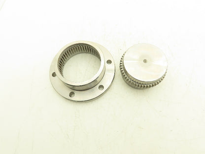 Ameridrives F-202 Gear Coupling 4" Hub & Sleeve Assy 7" Flange RSB Stock Bore