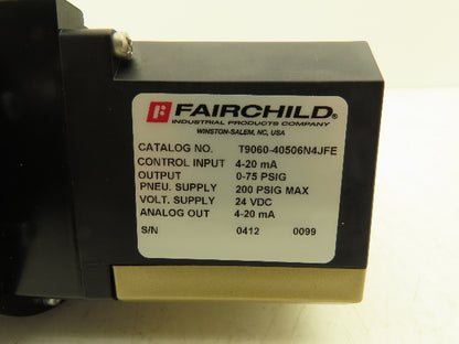 Fairchild T9060-40506N4JFE Digital Electronic Pressure Controller 24VDC T9000