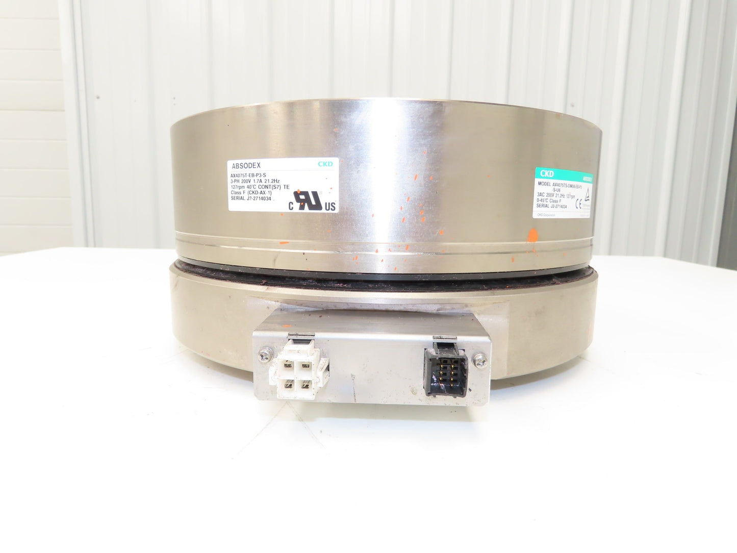 CKD Absodex Indexing Motor 127rpm 200v 3ph Absolute Position Encoder