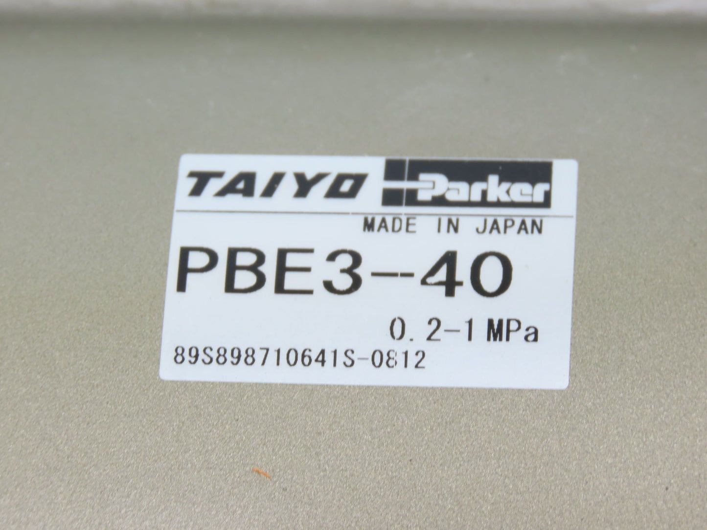 Parker Taiyo SMC PBE3-40 High Power Air-Oil Booster w/Pneumatic-Hyd Converter