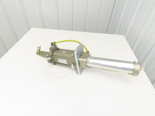 Parker Taiyo SMC PBE3-40 High Power Air-Oil Booster w/Pneumatic-Hyd Converter