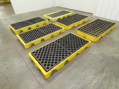 Eagle Spill Containment 2 Drum Platform 27x52" 30 Gal Lot of 6