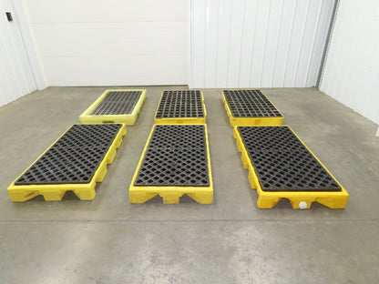 Eagle Spill Containment 2 Drum Platform 27x52" 30 Gal Lot of 6