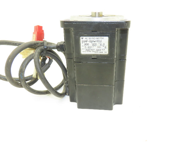 Yaskawa SGMP-02AWYR12 AC Servo Motor 0.2kW 3000rpm 200v 2.0A