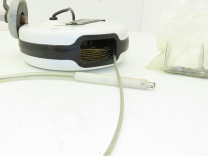 30' Welding Cable Reel Static Grounding Magnetic Stud Clamp 125V 800A