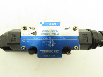 Tokimec DG4V-3-24A-M-P7-H-7-52 Directional Control Single Solenoid Valve 4/2 24V