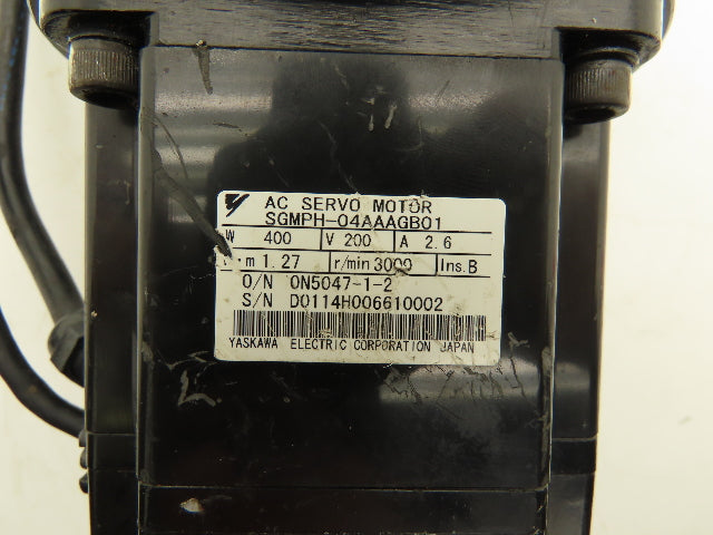 Yaskawa CP-25A-11-F002B-SP AC Servo Gearmotor 400W 3000rpm 200V 2.6A