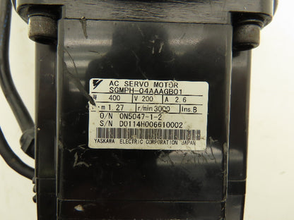 Yaskawa CP-25A-11-F002B-SP AC Servo Gearmotor 400W 3000rpm 200V 2.6A