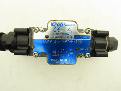 Tokimec DG4V-3-2C-P7-H-100 Hydraulic Directional Solenoid Valve 24V