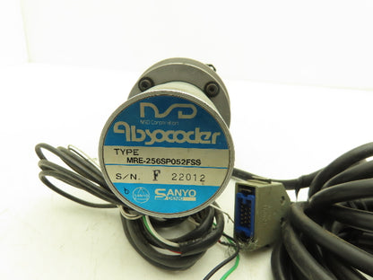 Sanyo Denki 45BM014HBC00 AC Servo Motor 0.4kW 3000rpm W/Encoder MRE-256SP052FSS