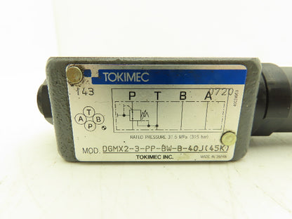 Tokimec DGMX2-3-PP-BW-B-40J Hydraulic Pressure Reducing Relief Valve D03