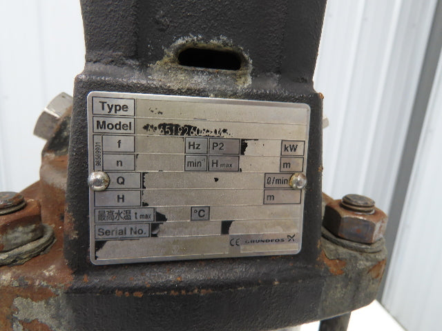 Grundfos CR5-16 A-A-A-V-HQQV Coolant Pump 42-140 L/min 2.2kw 230V 3PH 1.25"npt