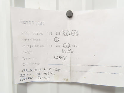 Grundfos CR5-16 A-A-A-V-HQQV Coolant Pump 42-140 L/min 2.2kw 230V 3PH 1.25"npt