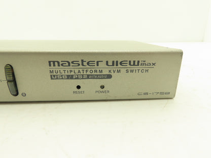 Aten CS-1758 MasterView Max KVM Switch 8-Way USB PS/2 VGA Audio In/Out 3.5mm