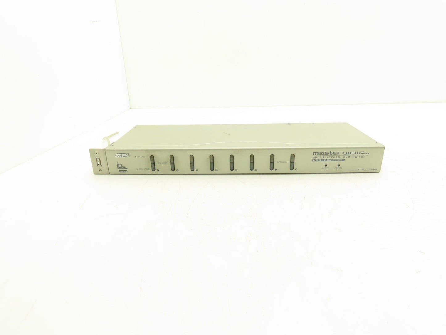 Aten CS-1758 MasterView Max KVM Switch 8-Way USB PS/2 VGA Audio In/Out 3.5mm