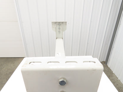 Hytrol HPS-7 37"W Conveyor Leg Stationary Floor Support 25-5/8" to 31-5/8" WHITE