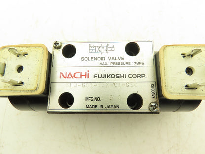 Nachi SLD-G01-E3X-C1-G30 Solenoid Operated Hydraulic Directional Valve 110V