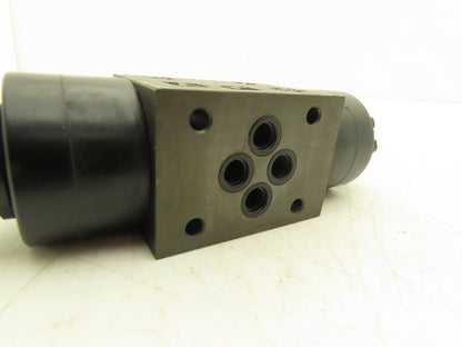 Nachi Hydraulic Directional Solenoid Valve 3 Pos 4 Way 120V Coil