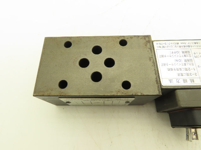 Nachi Hydraulic Pressure Switching Modular Valve 120V Coil