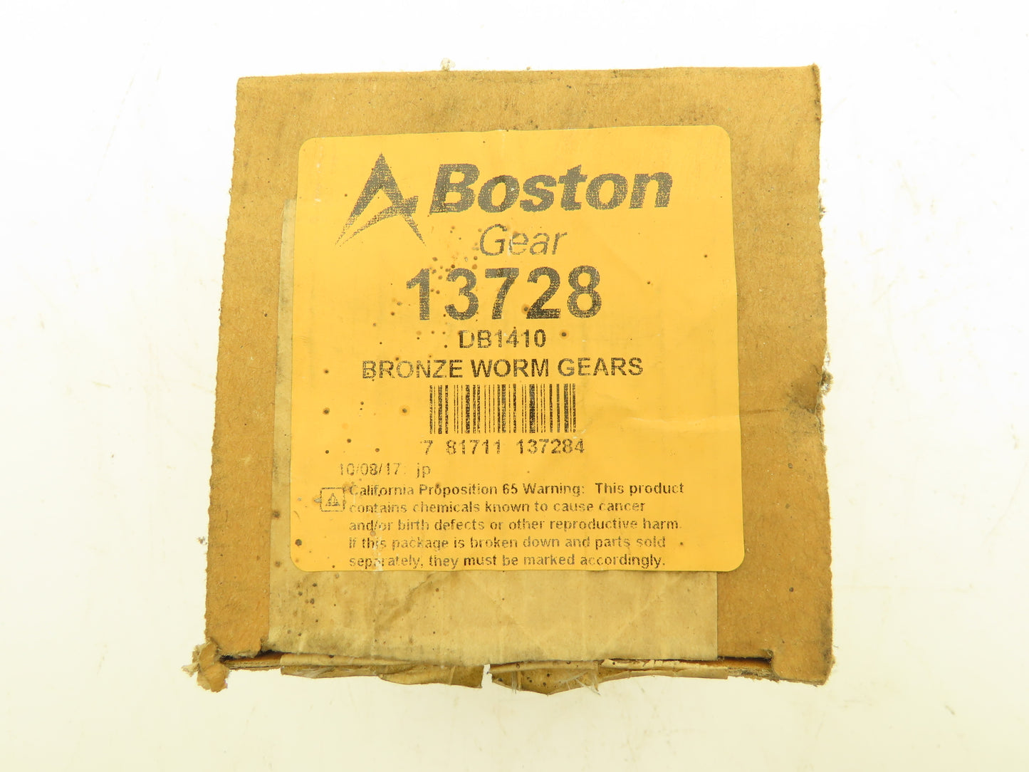 Boston Gear DB1410 Bronze Worm Gear 20T 1-1/8" Bore 14.5° RH