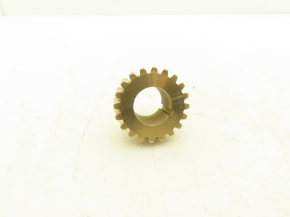 Boston Gear DB1410 Bronze Worm Gear 20T 1-1/8" Bore 14.5° RH