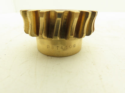 Boston Gear DB1410 Bronze Worm Gear 20T 1-1/8" Bore 14.5° RH