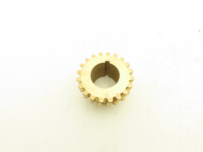Boston Gear DB1410 Bronze Worm Gear 20T 1-1/8" Bore 14.5° RH