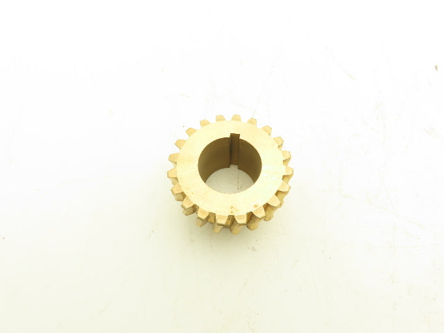 Boston Gear DB1410 Bronze Worm Gear 20T 1-1/8" Bore 14.5° RH