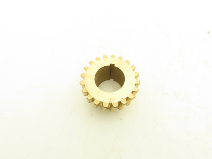 Boston Gear DB1410 Bronze Worm Gear 20T 1-1/8" Bore 14.5° RH
