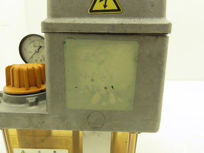 Daido MRJ010211D Lubrication Oil Pump Machine Oiler 0.1 L/Min 2L Tank 200V 1PH